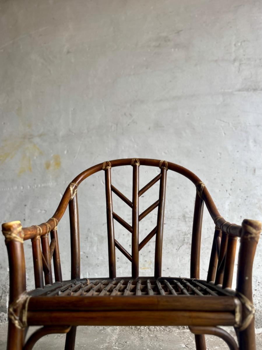 Rare set of McGuire rattan armchairs from the 1970s