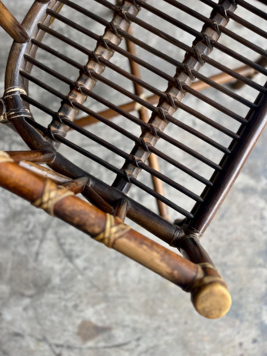 Rare set of McGuire rattan armchairs from the 1970s