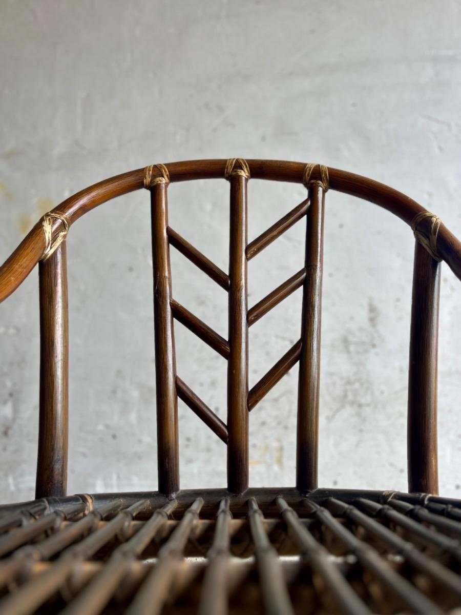 Rare set of McGuire rattan armchairs from the 1970s