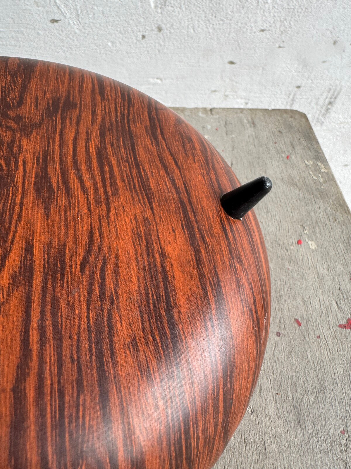 Vintage Teak-Imitation Metal Box, 1960s