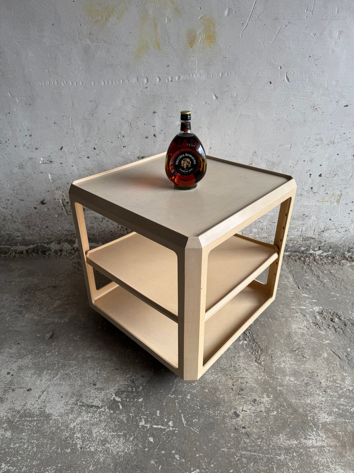White ABS Trolley by Alberto Rosselli for Kartell – Italy, 1960