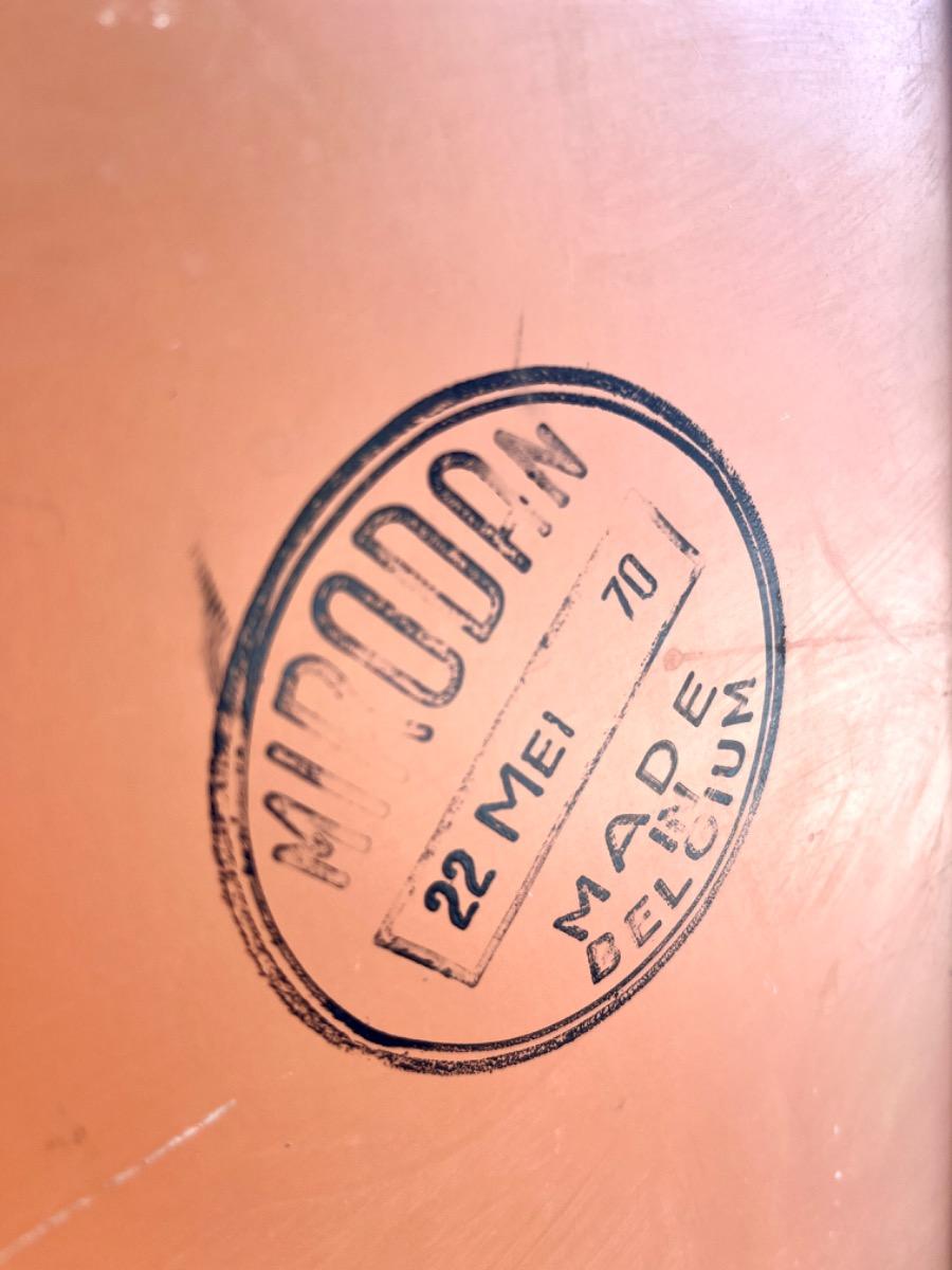 Houten boogvormige spiegel met boomvormig bamboe rieten frame, jaren 70