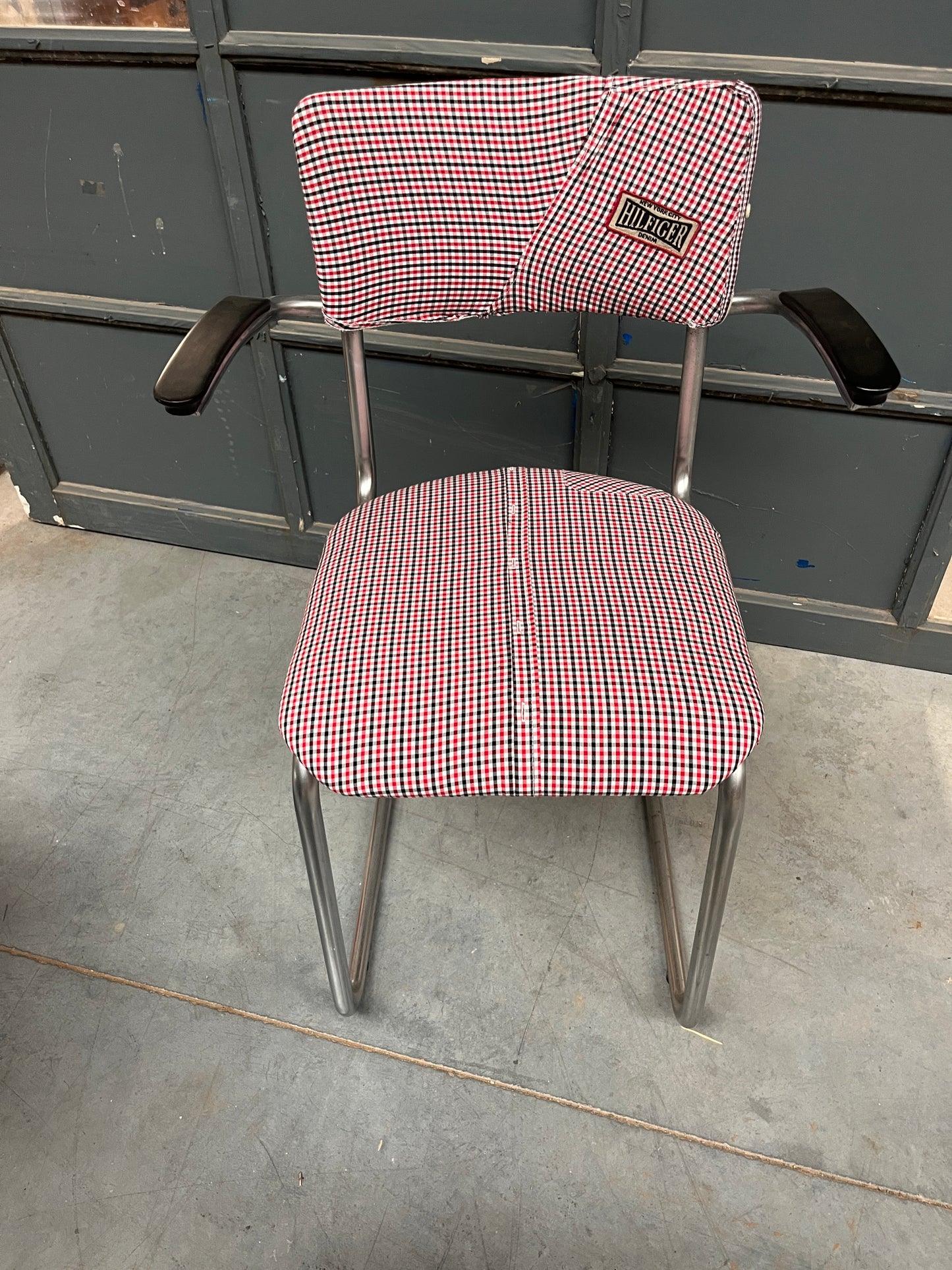 Set of 3 Reupholstered Vintage Cantilever Chairs
