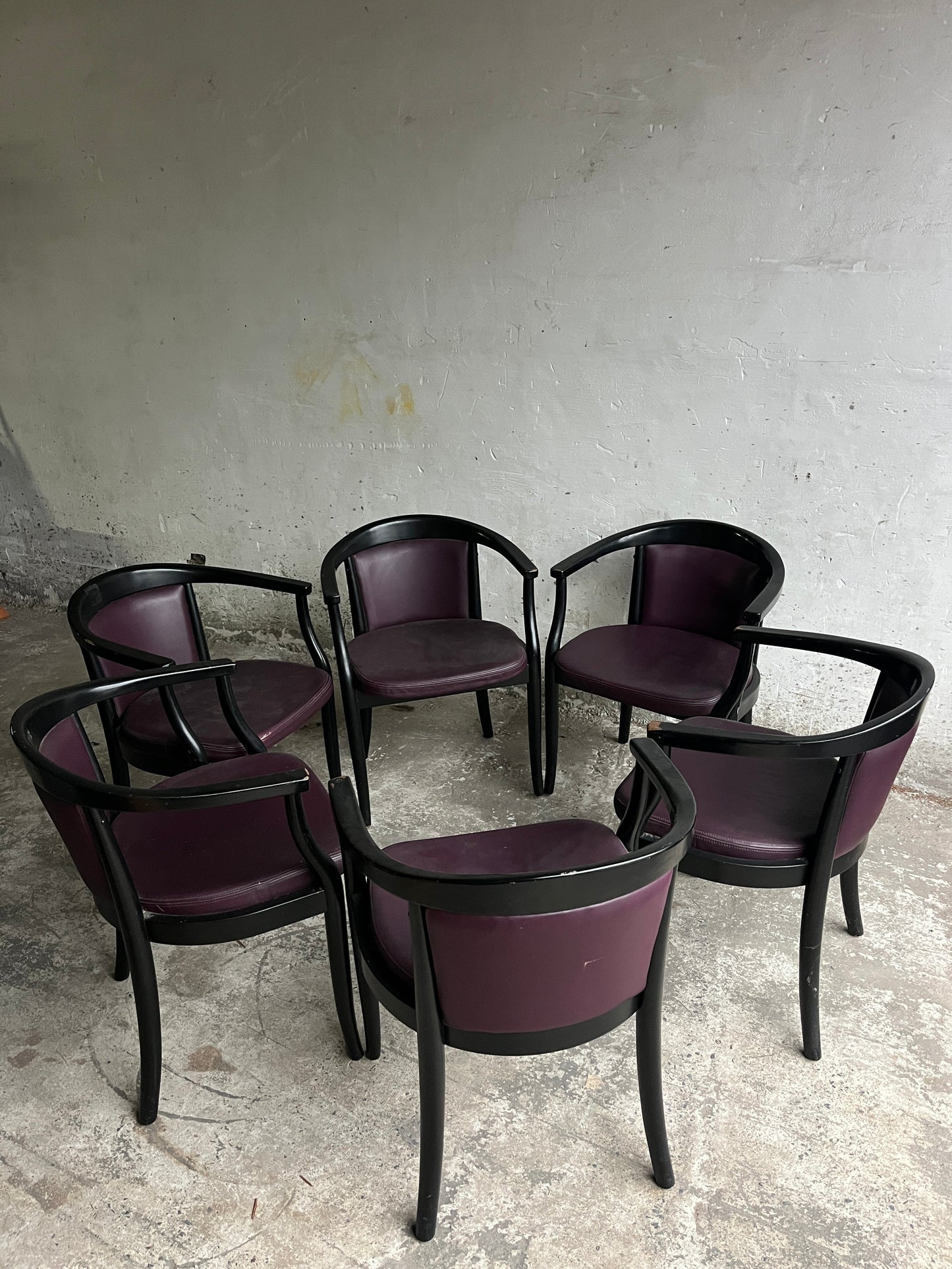 Set of 6 Gemla Sweden Armchairs – Sabena Aviation
