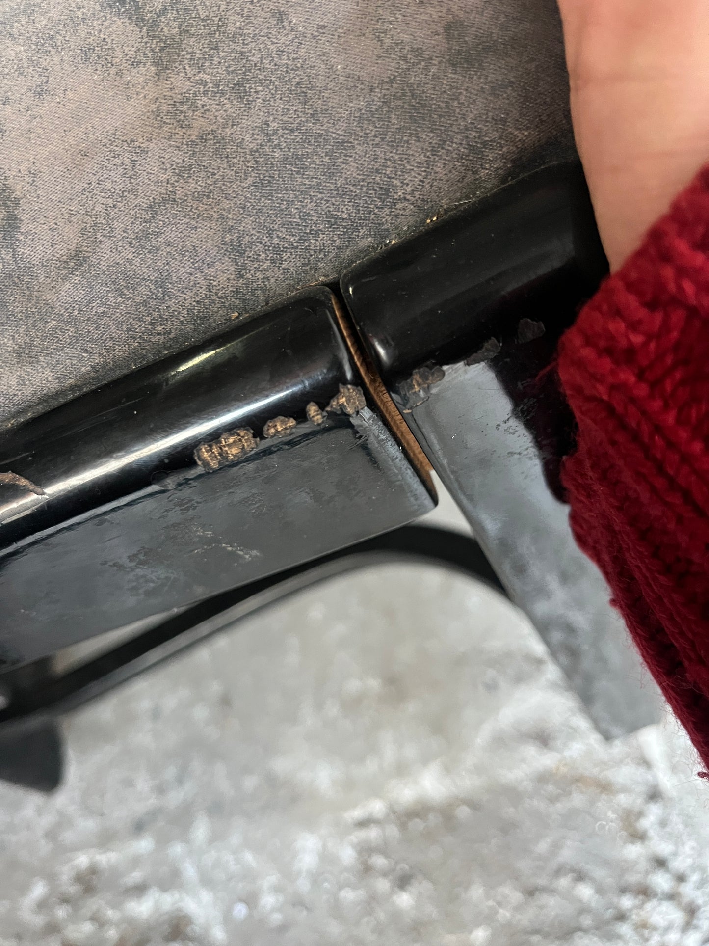 Set of 6 Black Vintage Dining Chairs