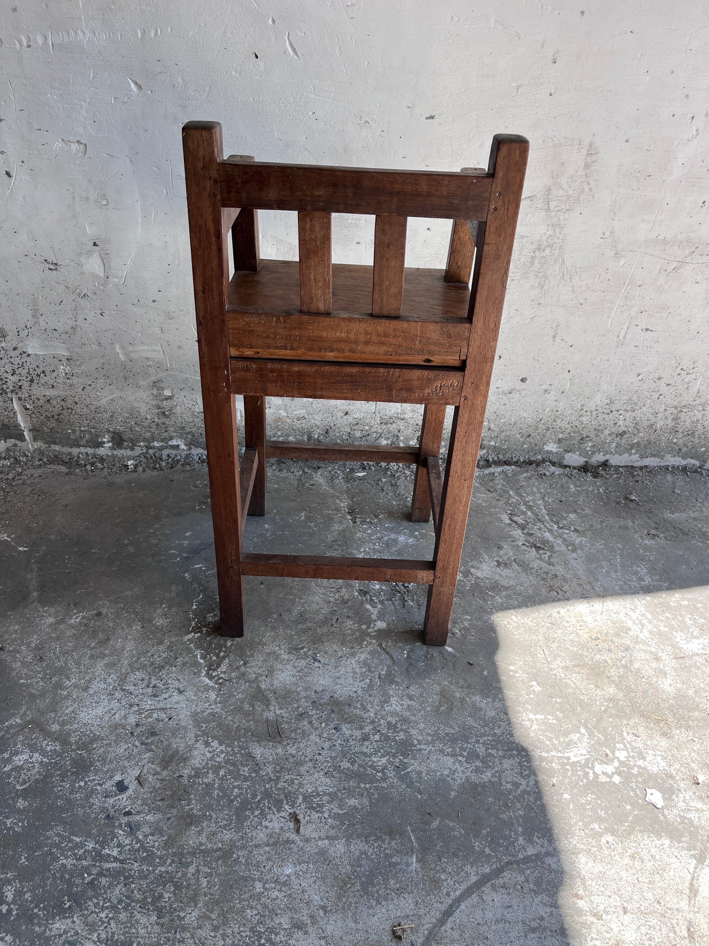 Brutalist Oak Children’s Chair, 1950s–1960s