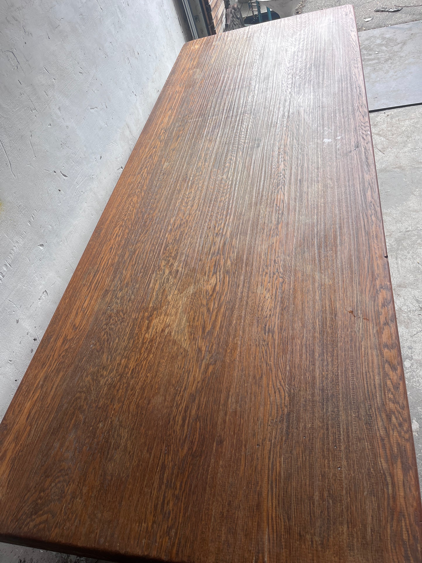 French Art Deco Oak Refectory Table, France, circa 1930