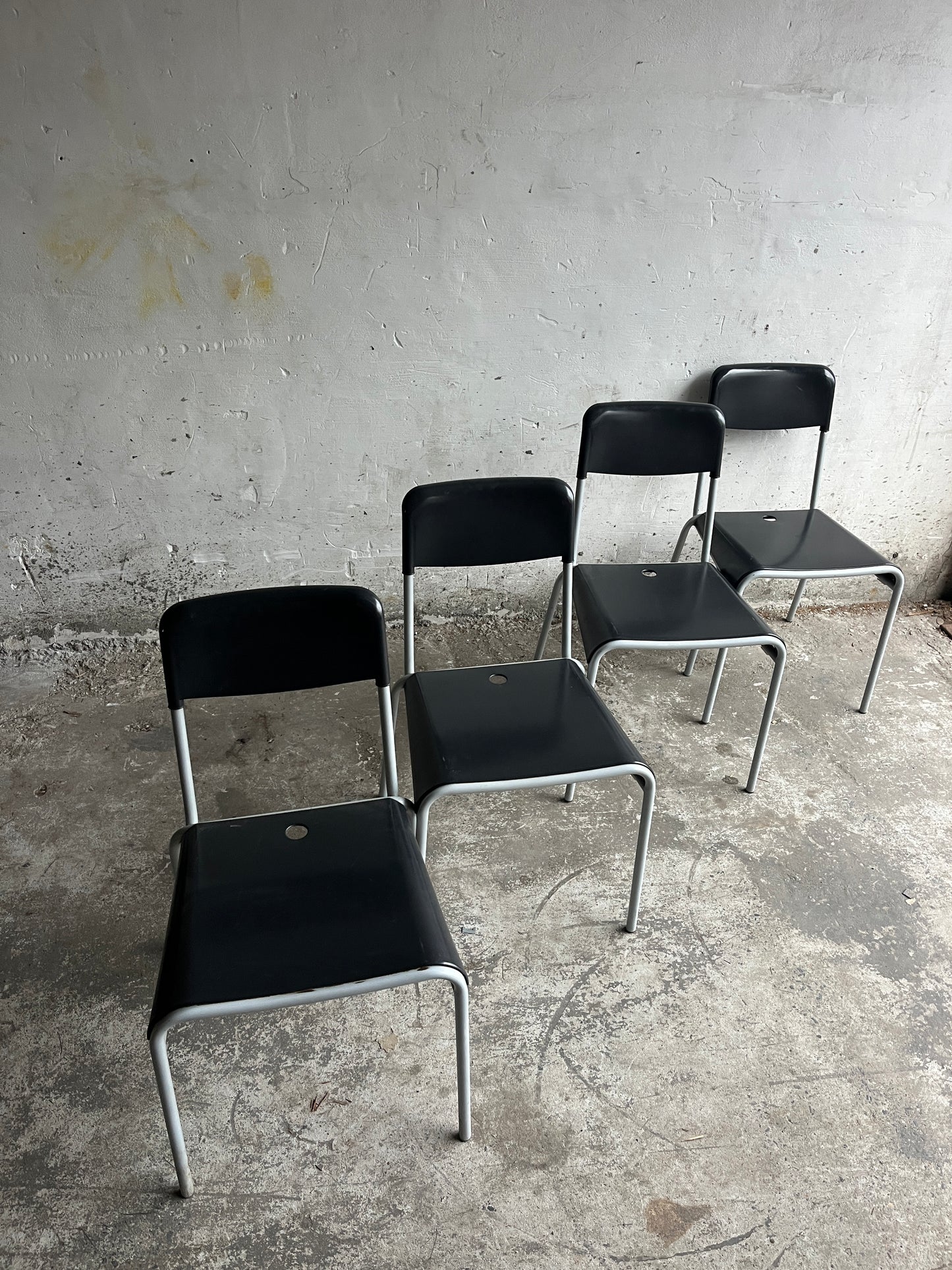 Set of 4 Calligaris Dining Chairs, Italy, 1990s