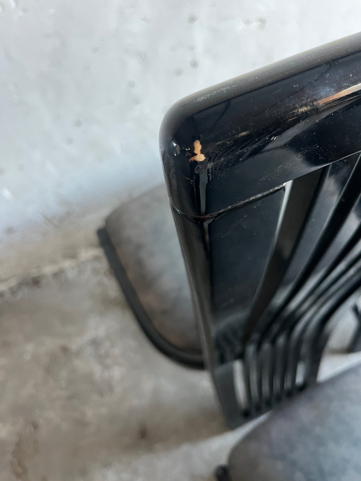 Set of 6 Black Vintage Dining Chairs