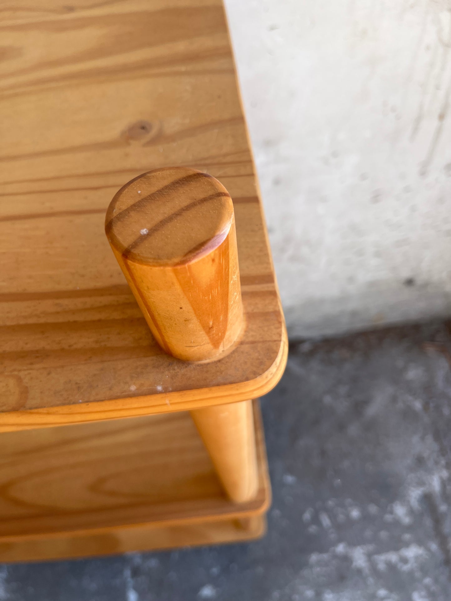 Vintage Pine Wooden Shelving Unit – 1970s