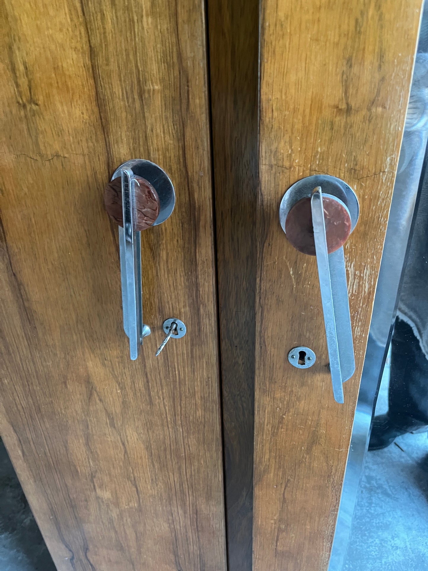 Art Deco Wardrobe with Mirror