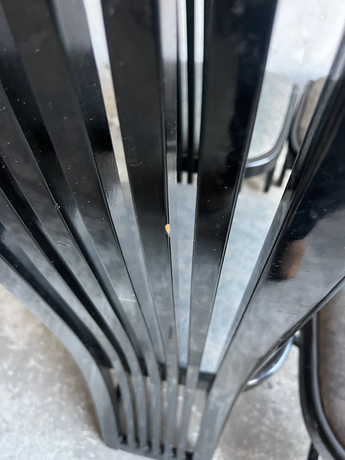 Set of 6 Black Vintage Dining Chairs