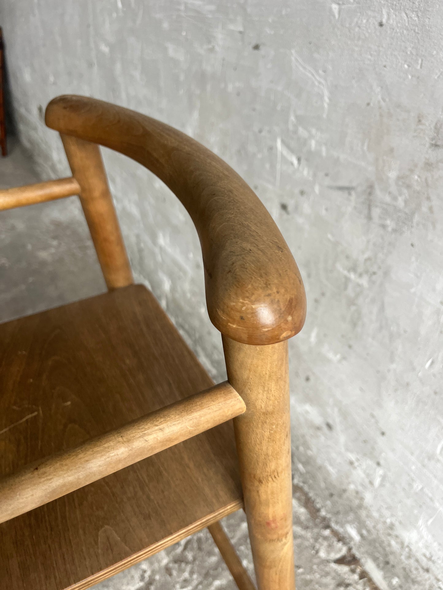 Scandinavian Children’s Chair in Solid Oak, 1960s