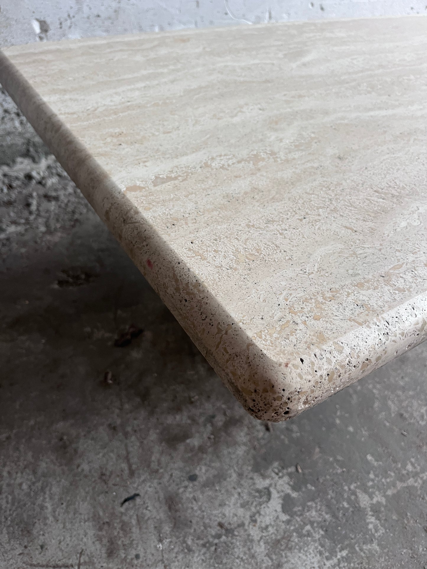 Italian Travertine Coffee Table – 1970s