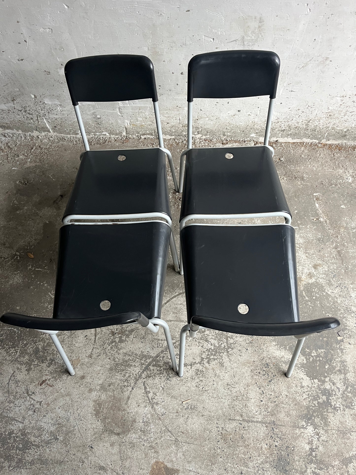 Set of 4 Calligaris Dining Chairs, Italy, 1990s