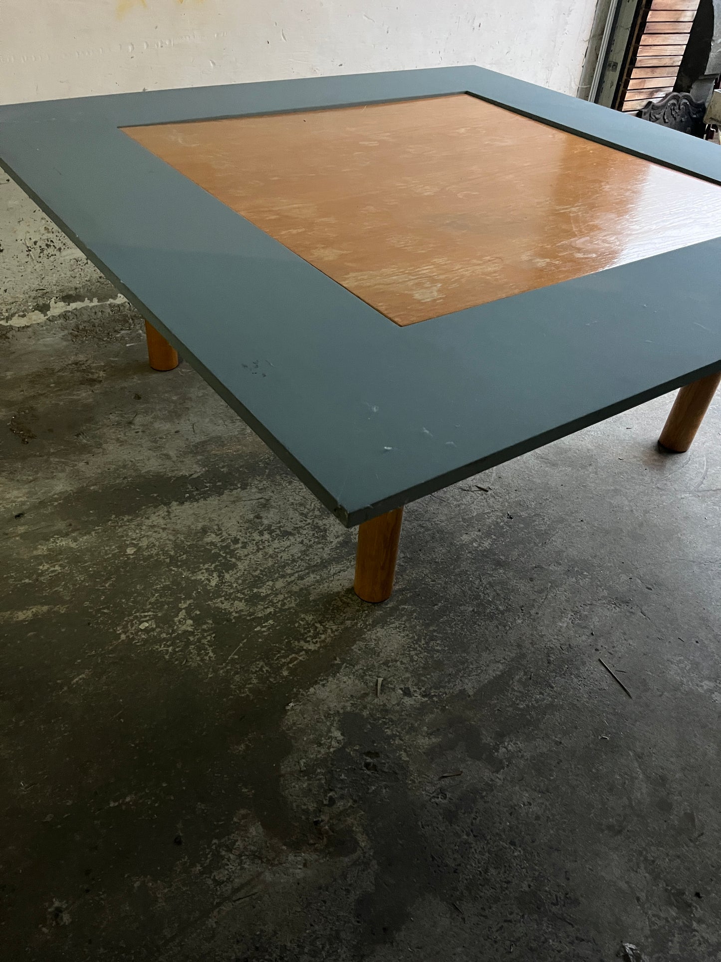 Square Convertible Table by Francesco Binfaré for Cassina, 1980s