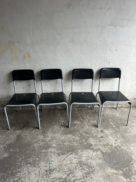 Set of 4 Calligaris Dining Chairs, Italy, 1990s