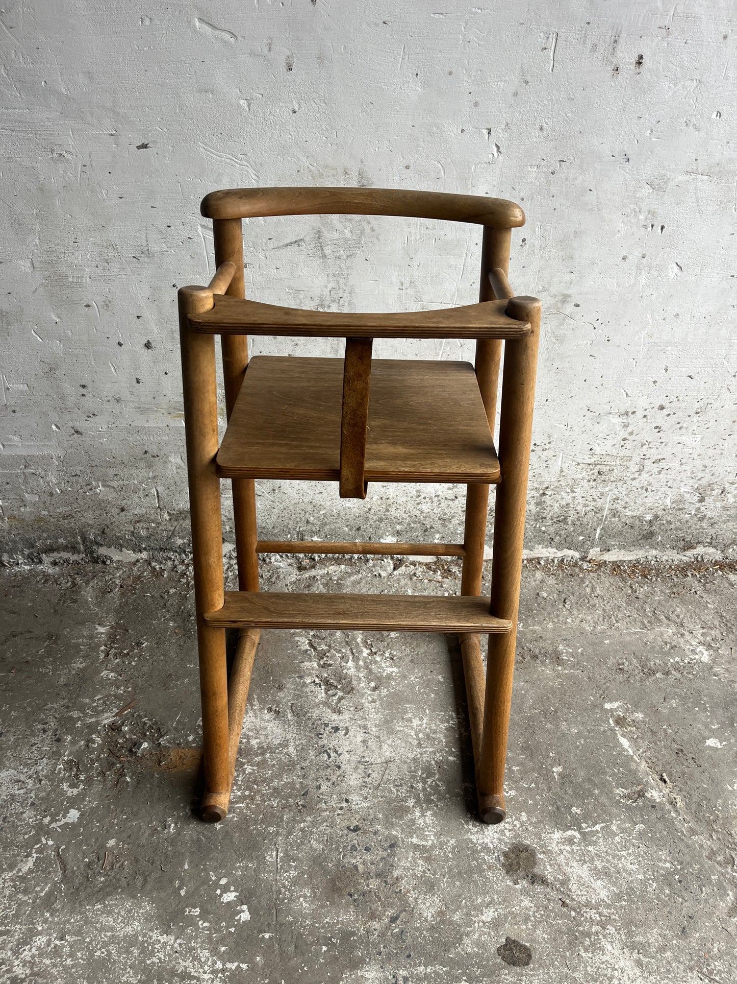 Scandinavian Children’s Chair in Solid Oak, 1960s