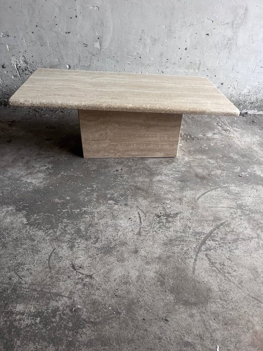 Italian Travertine Coffee Table – 1970s