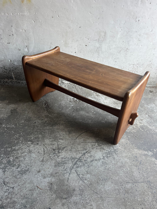 Vintage Sculptural Wooden Coffee Table