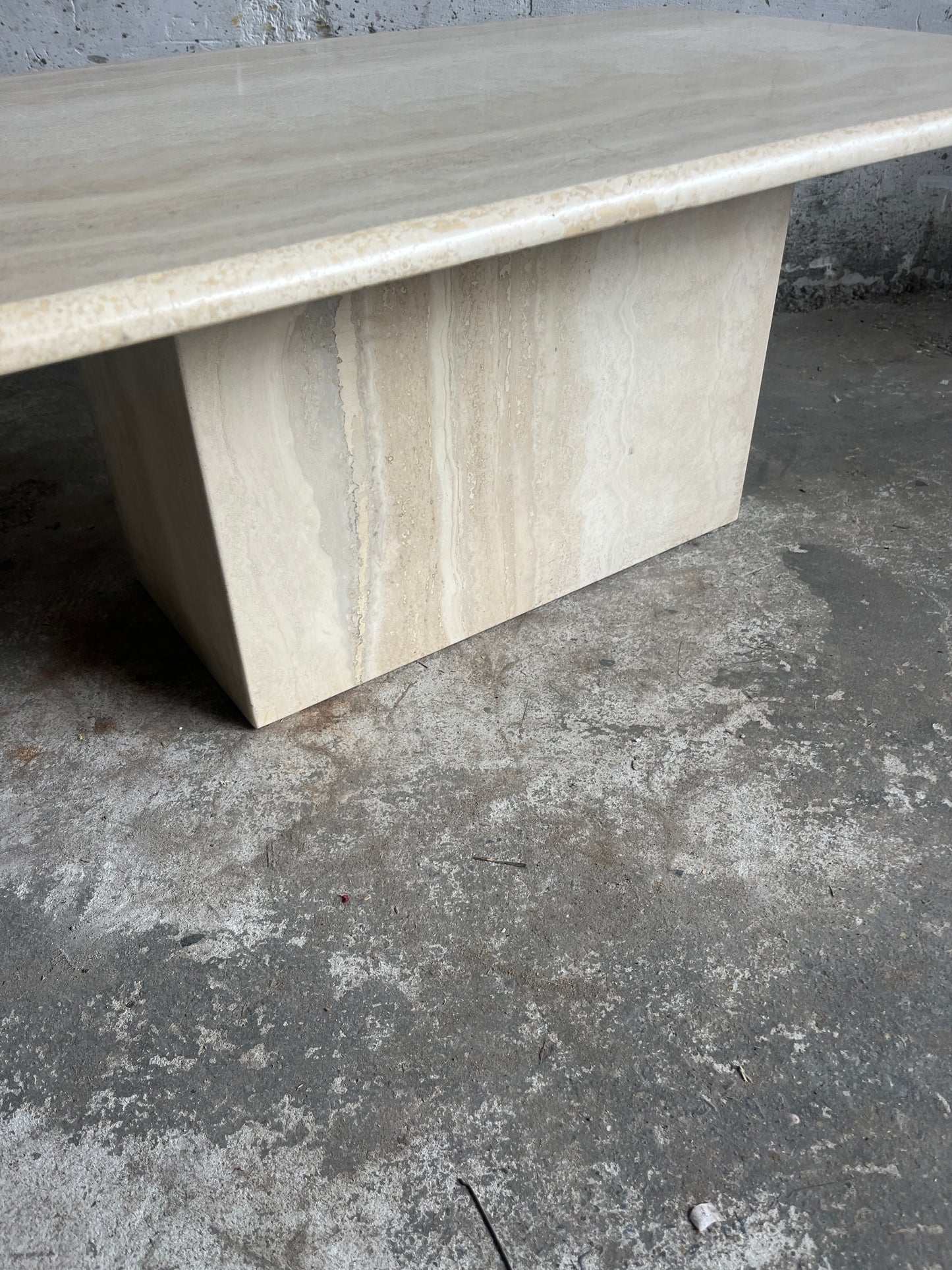Italian Travertine Coffee Table – 1970s