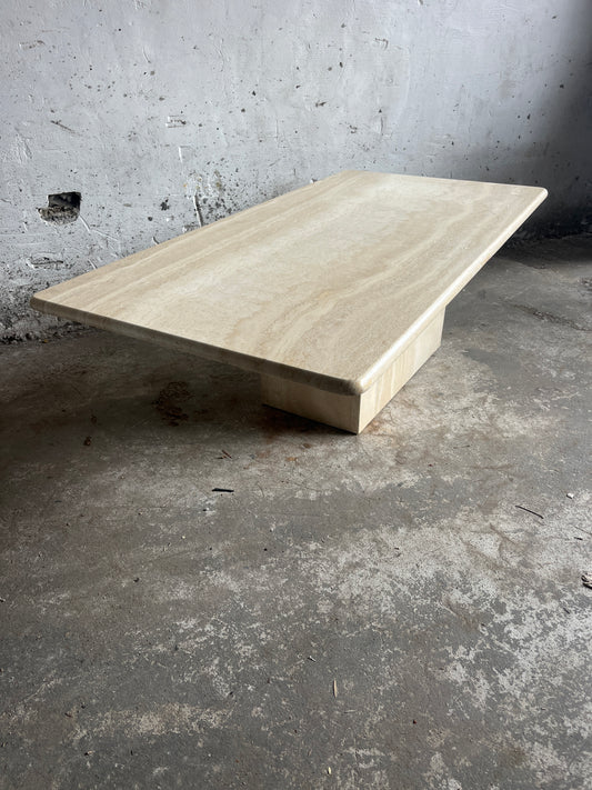 Italian Travertine Coffee Table – 1970s