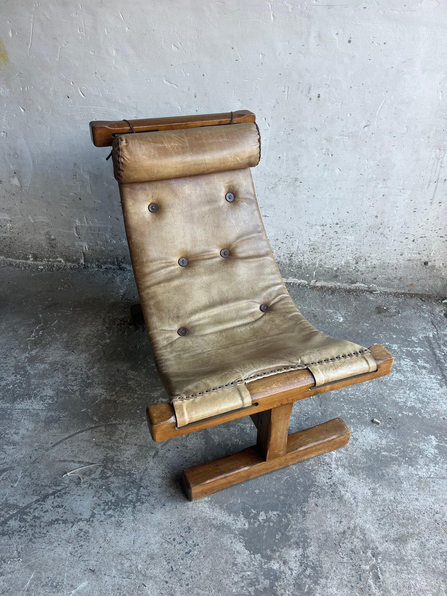Midcentury Modern Brutalist Easy Chair, Brazil, 1960s
