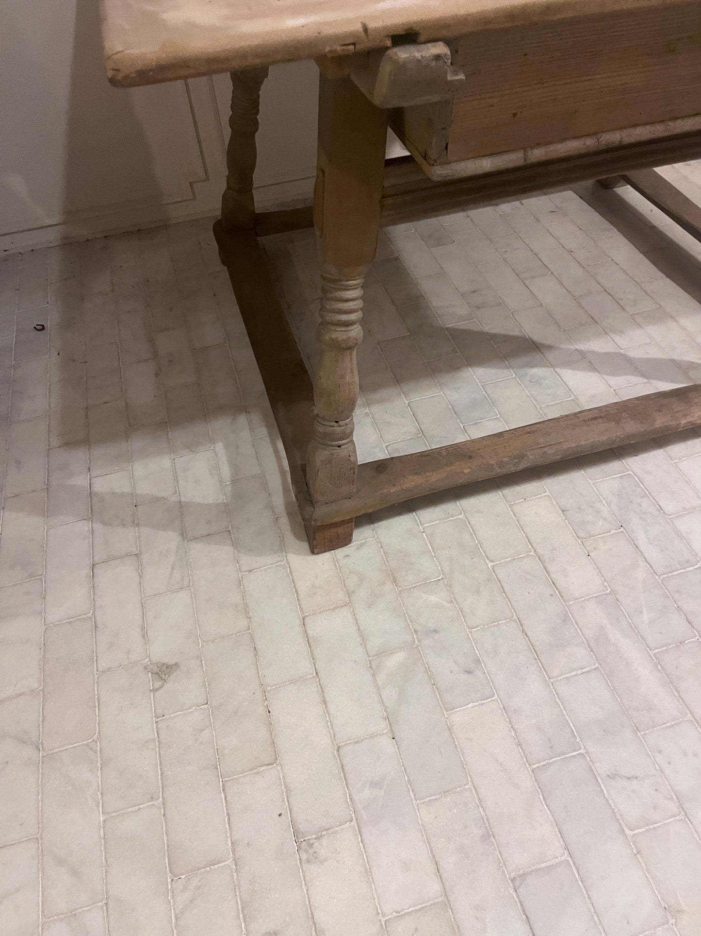 19th Century Antique Merchant’s Pay Table in Solid Wood