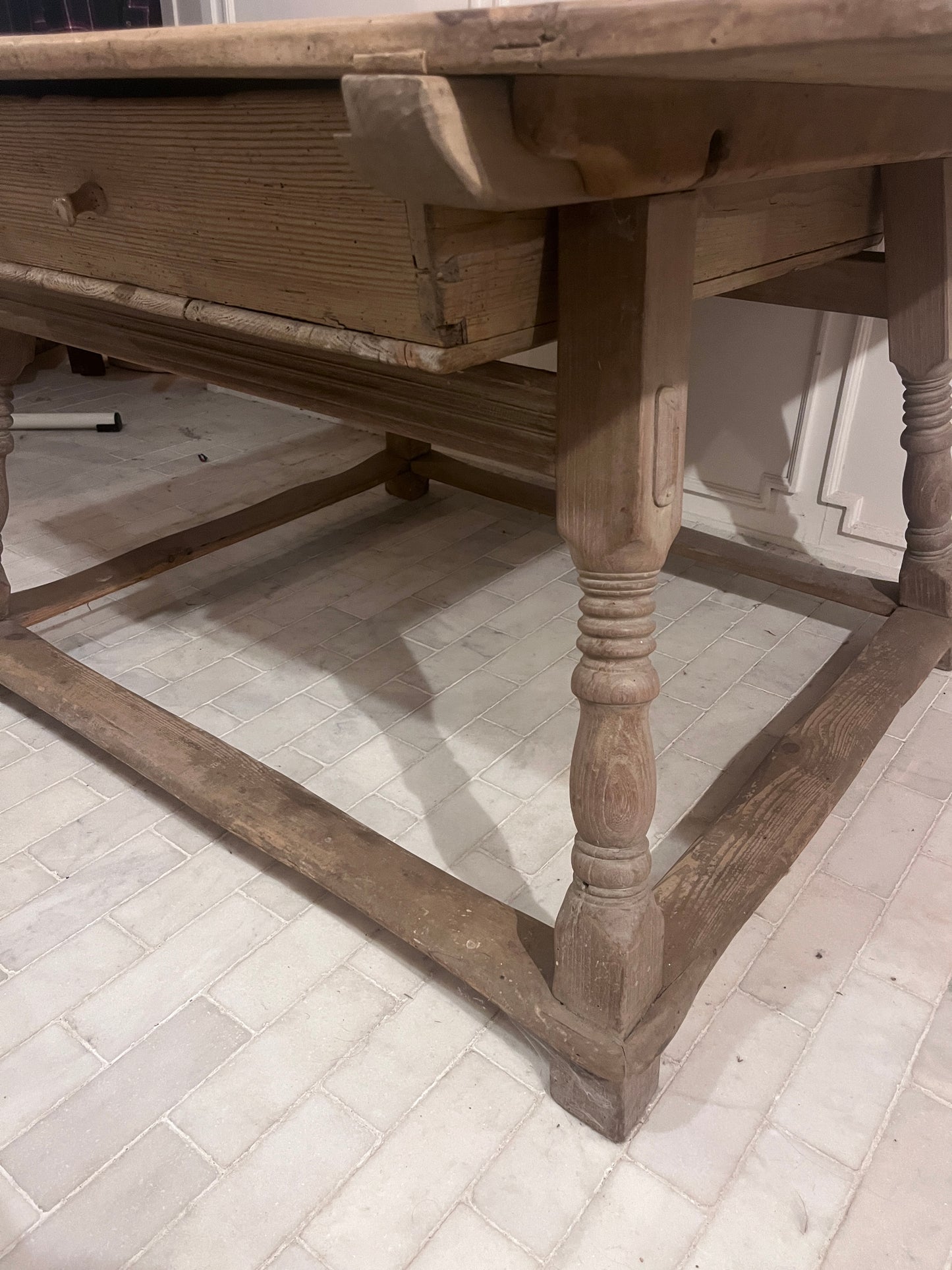 19th Century Antique Merchant’s Pay Table in Solid Wood