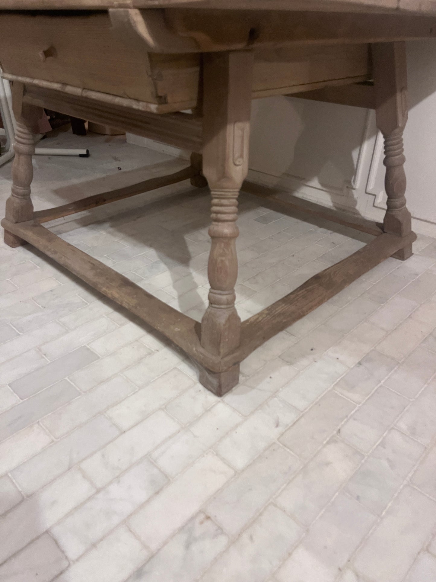 19th Century Antique Merchant’s Pay Table in Solid Wood