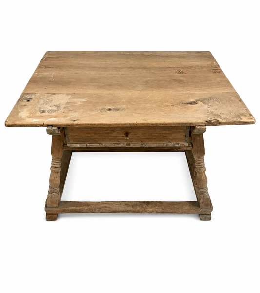 19th Century Antique Merchant’s Pay Table in Solid Wood