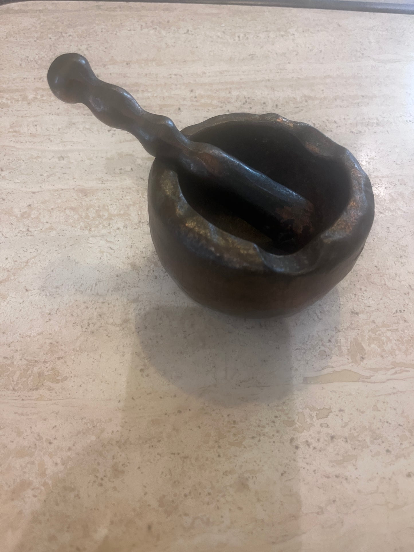 Antique Bronze Mortar and Pestle