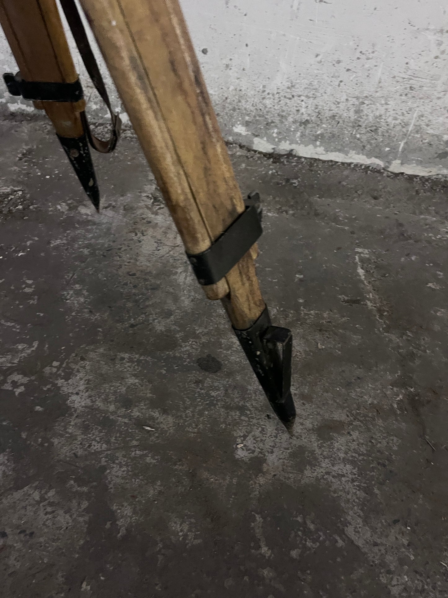 Industrial Searchlight Floor Lamp on PZO STG 4 Tripod, Poland, 1970s