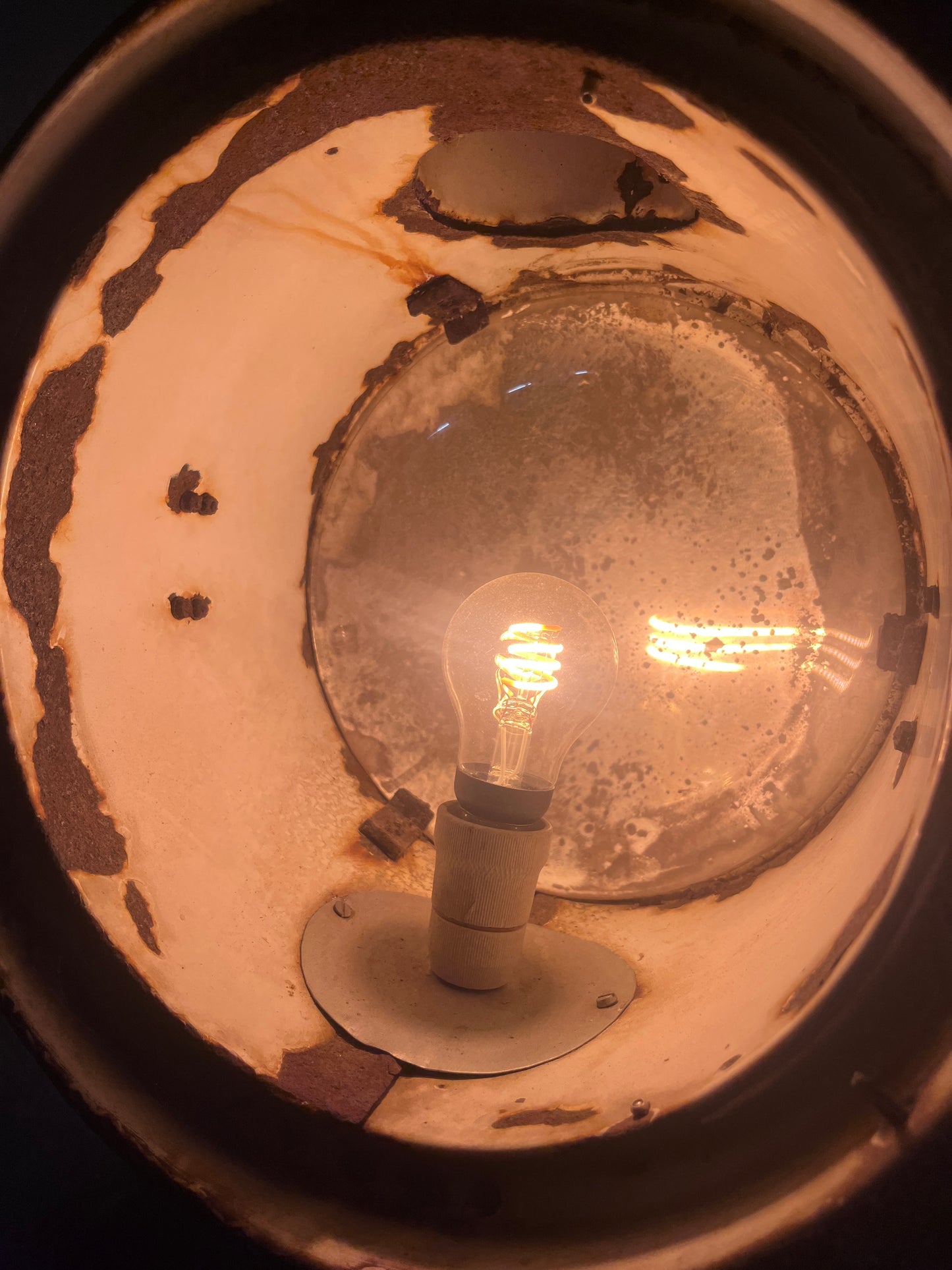 Industrial Searchlight Floor Lamp on PZO STG 4 Tripod, Poland, 1970s