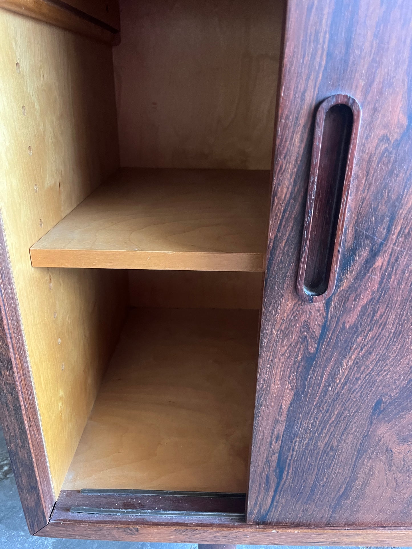 Rosewood Model HU-9 Secretary Bookcase by Poul Hundevad, Denmark, 1960s