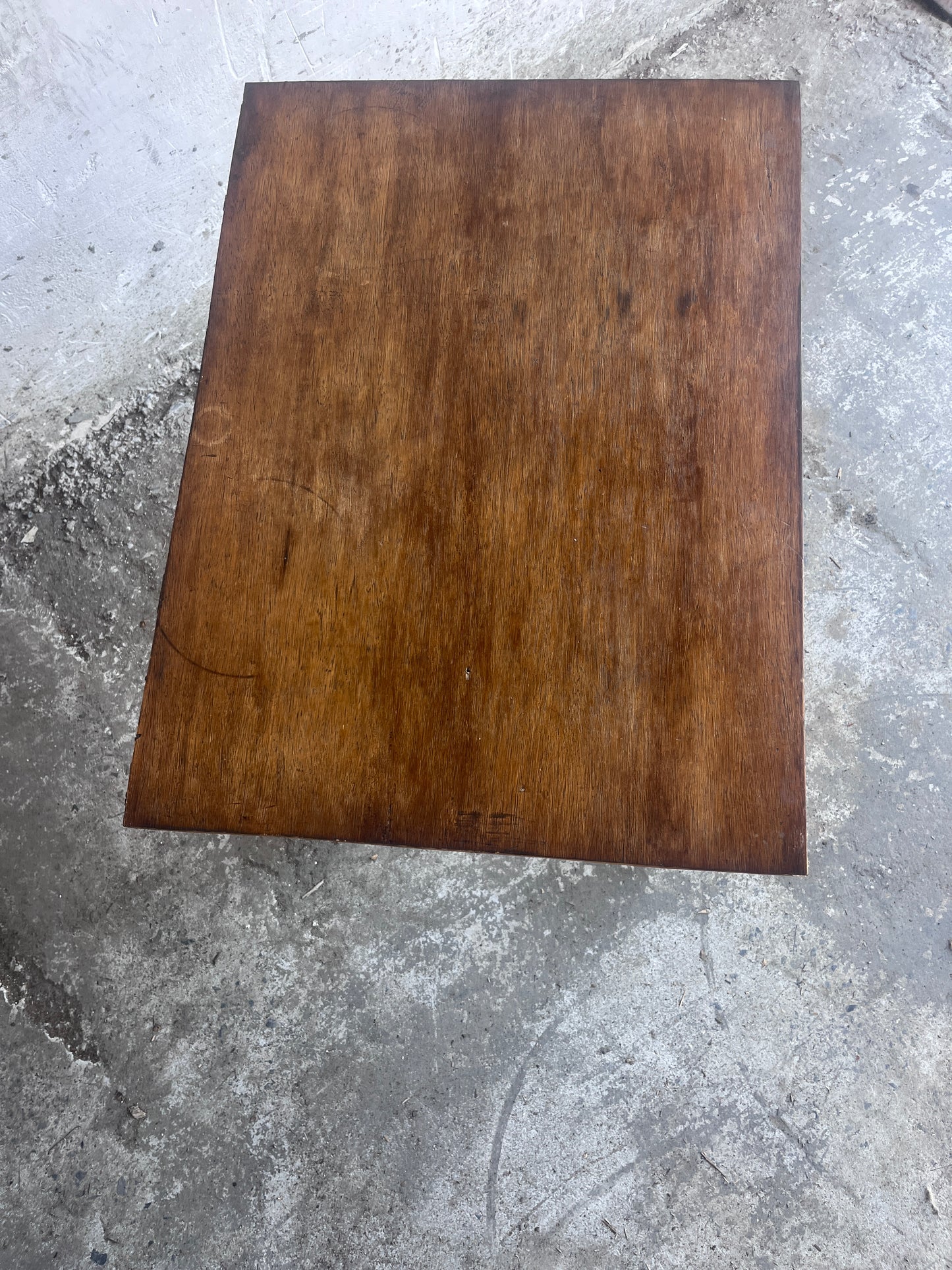 French Reconstruction Wooden Side Table, 1950s