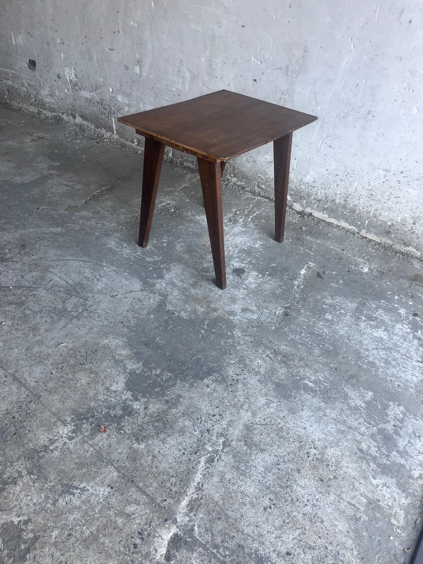 French Reconstruction Wooden Side Table, 1950s