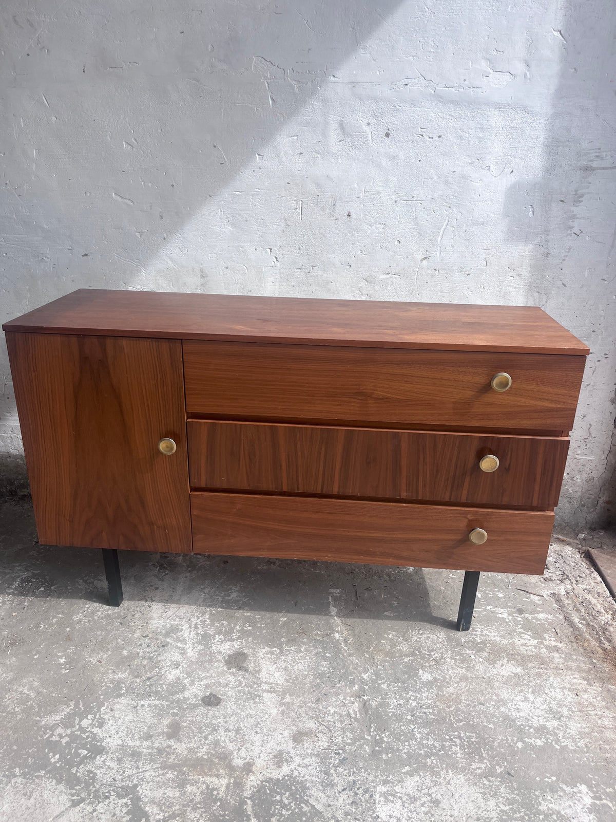Vintage DDR Walnut Chest of Drawers, 1960s