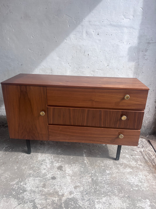 Vintage DDR Walnut Chest of Drawers, 1960s