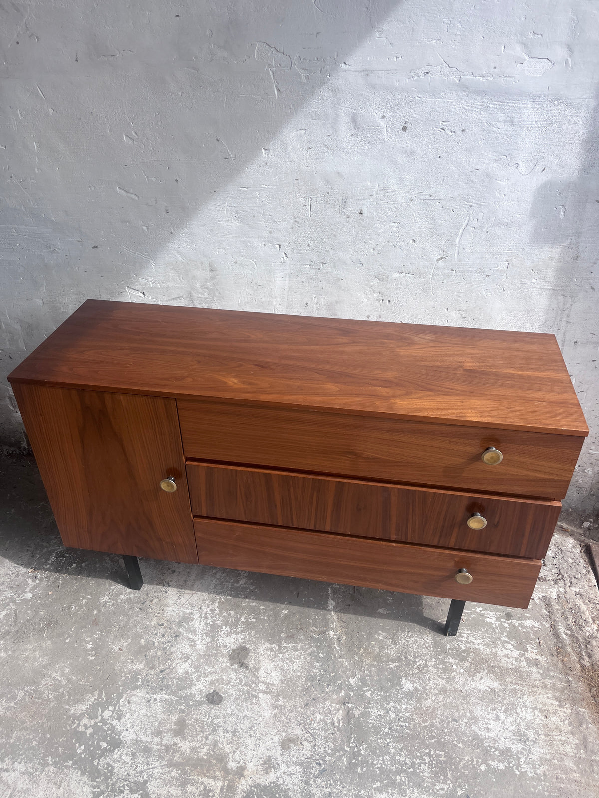 Vintage DDR Walnut Chest of Drawers, 1960s