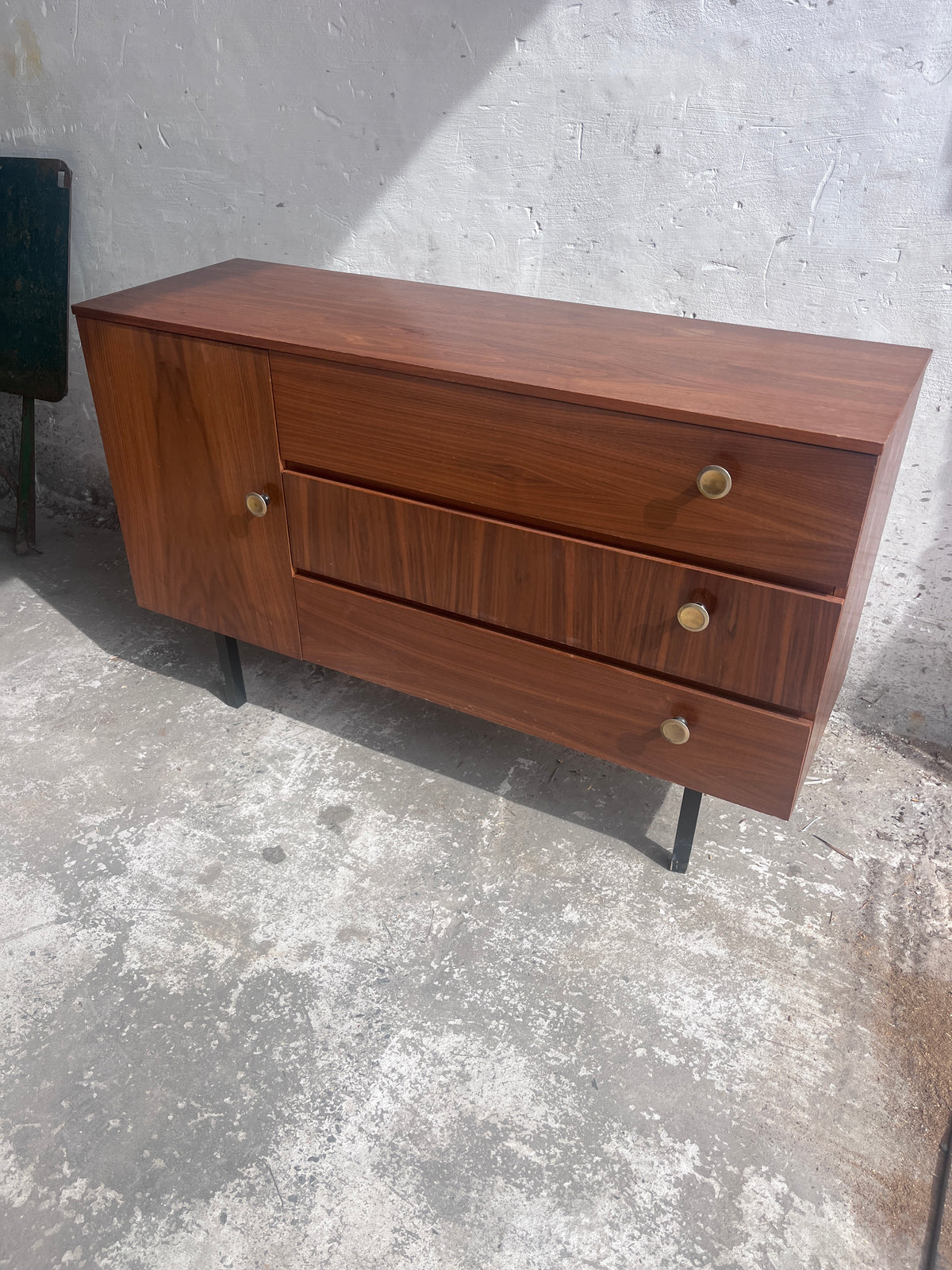 Vintage DDR Walnut Chest of Drawers, 1960s