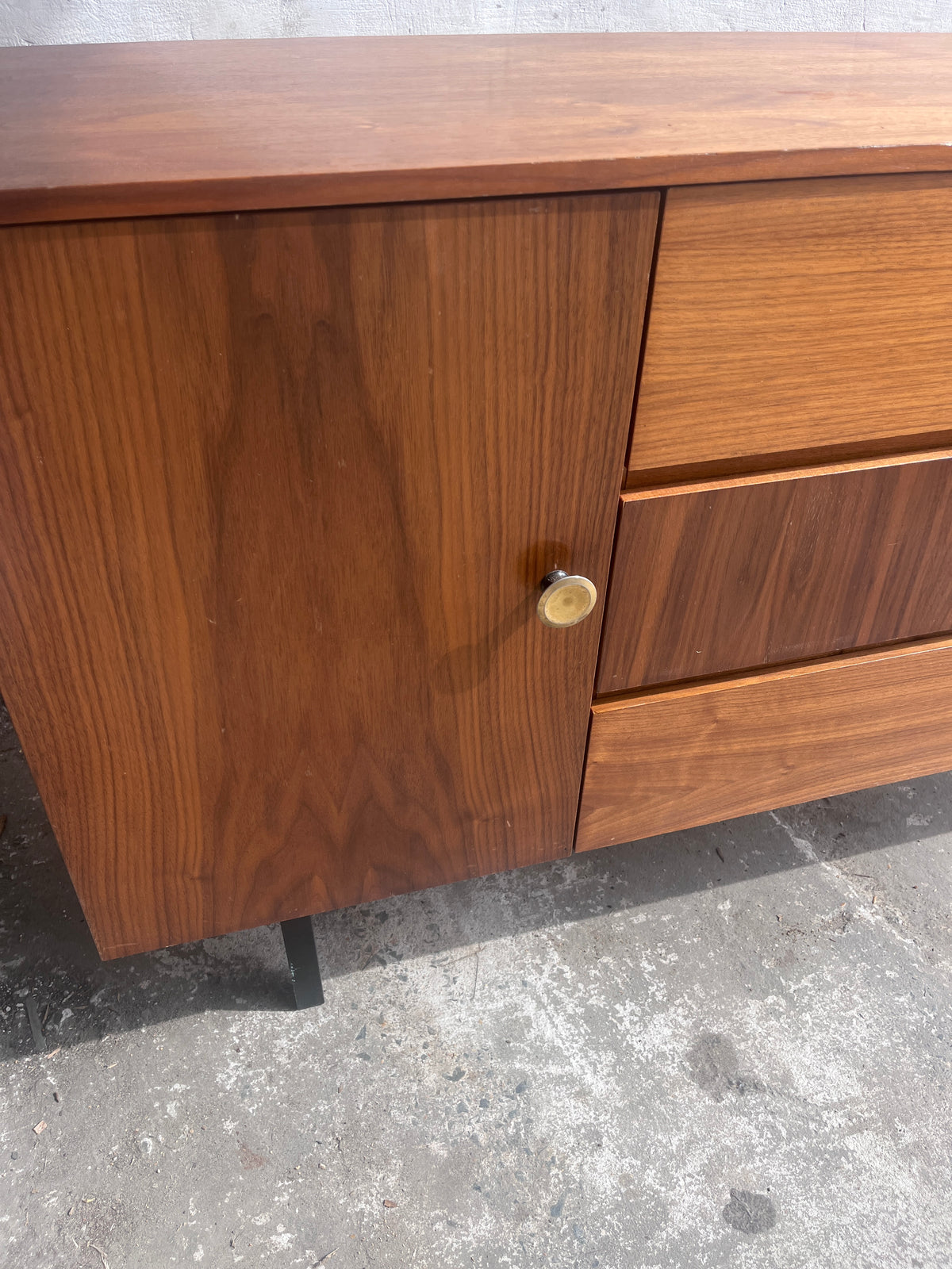 Vintage DDR Walnut Chest of Drawers, 1960s