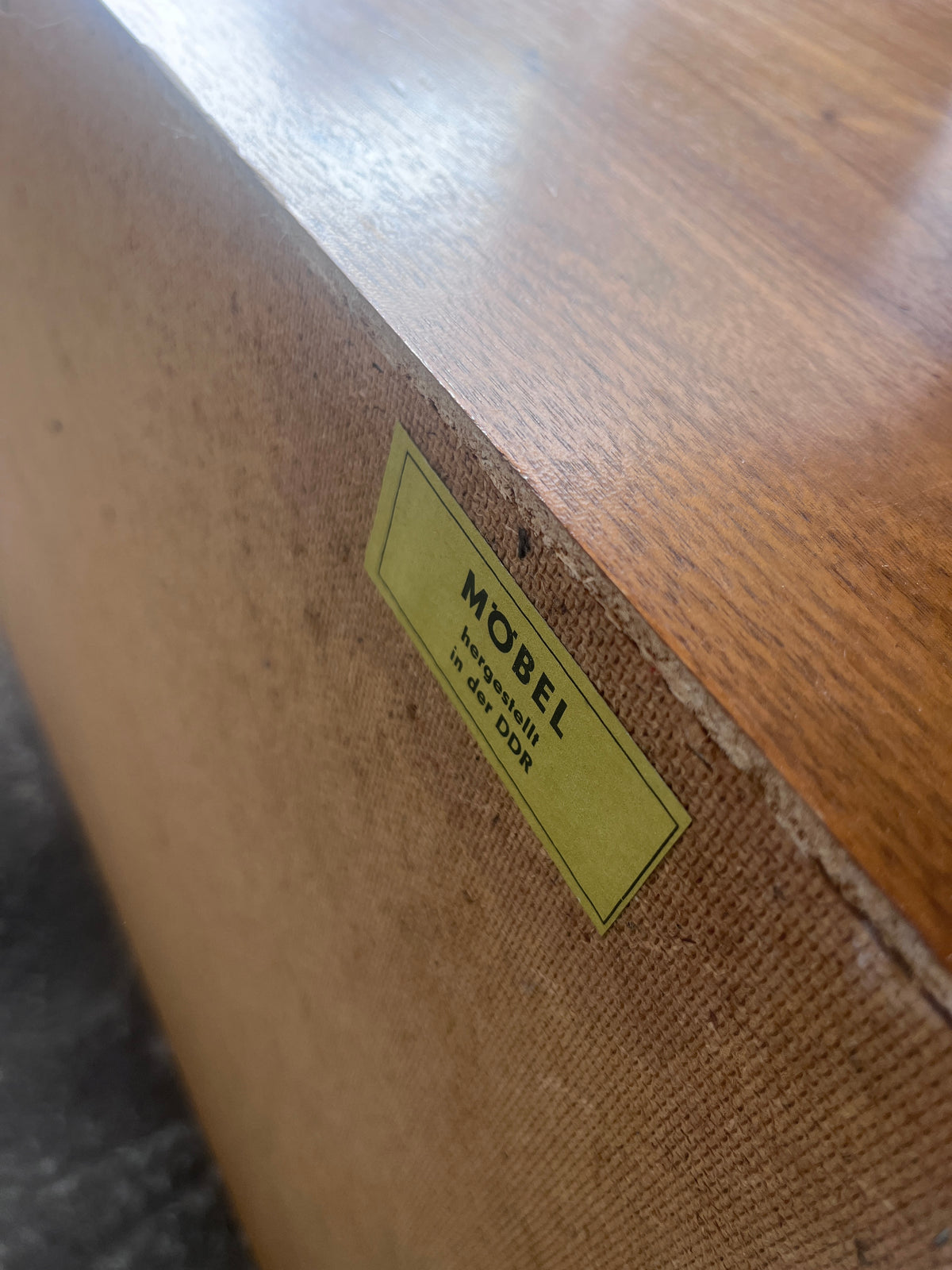 Vintage DDR Walnut Chest of Drawers, 1960s