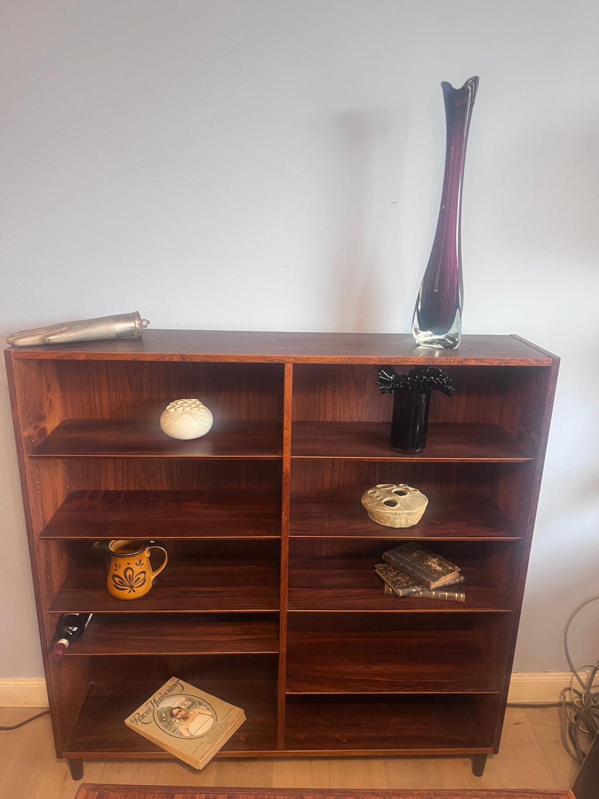 Danish Rosewood Bookcase by Hundevad & Co., 1960s
