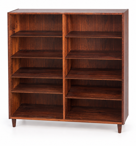 Danish Rosewood Bookcase by Hundevad & Co., 1960s