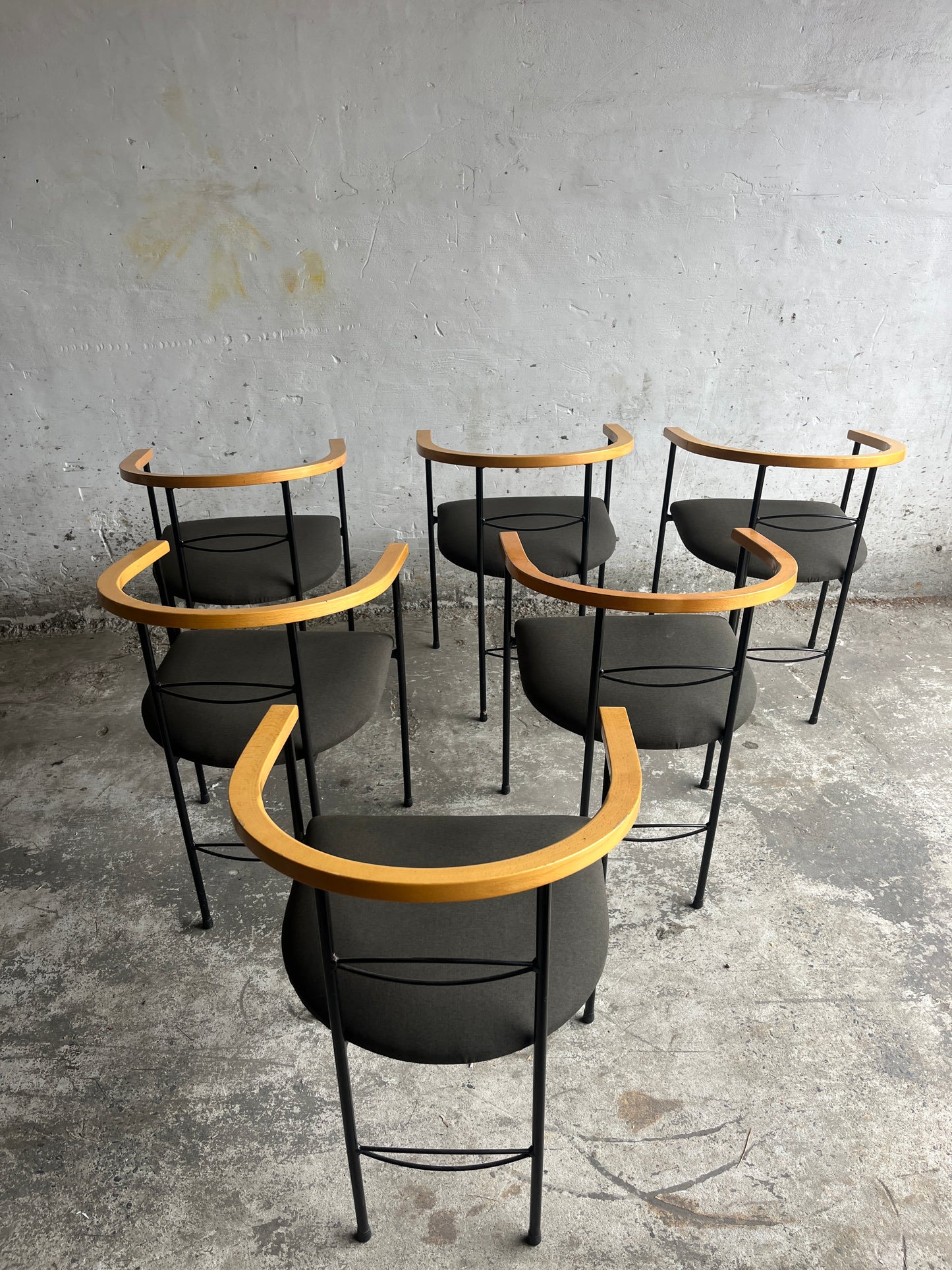Set of 6 Postmodern Dining Chairs