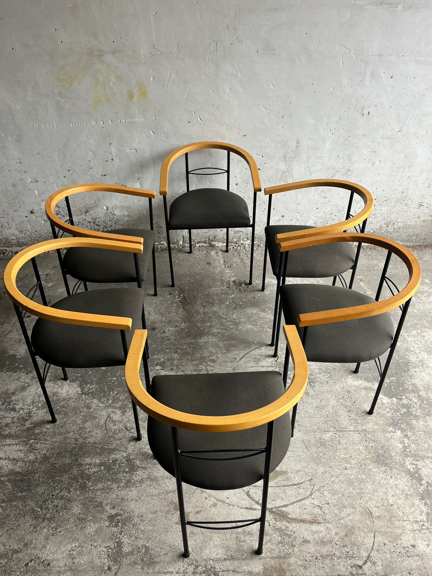 Set of 6 Postmodern Dining Chairs