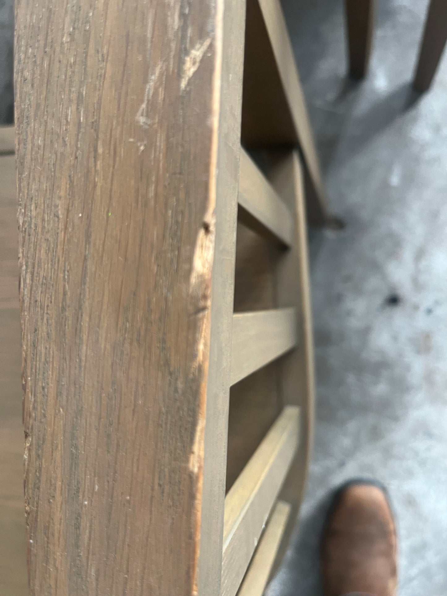 Set of 8 Wooden Armchairs – Classic Slatted Design (1980s)