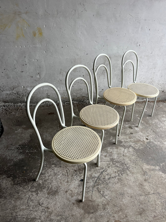 Vintage Metal & Plastic Chairs, Set of 4