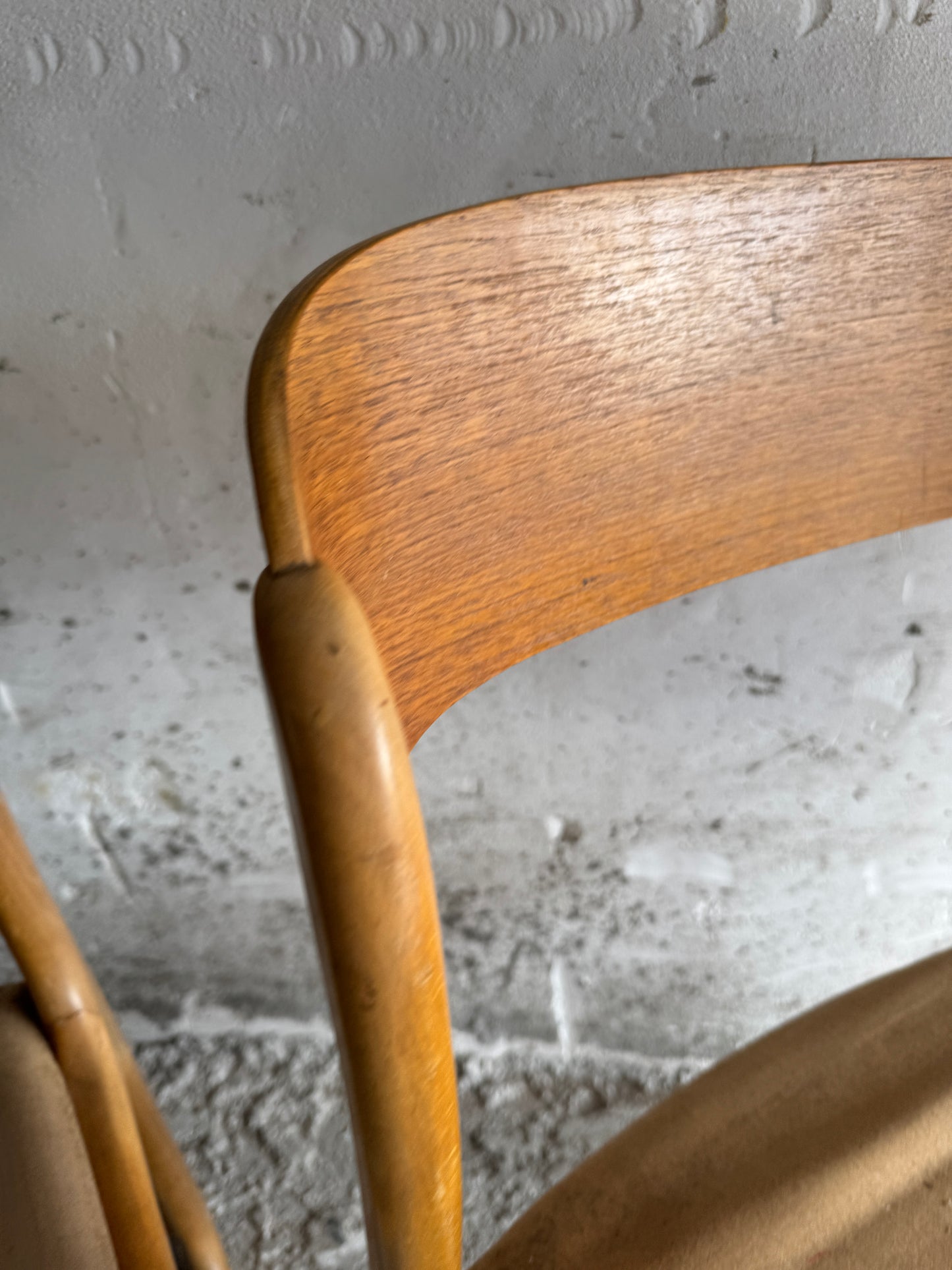 Set van 6 vintage  in gebogen hout stoelen by Emile & Walter Baumann, 1960s